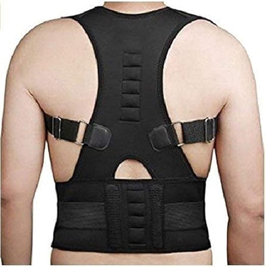 Universal shoulder and back support harness designed to relieve pain, correct poor posture, and improve spinal alignment.